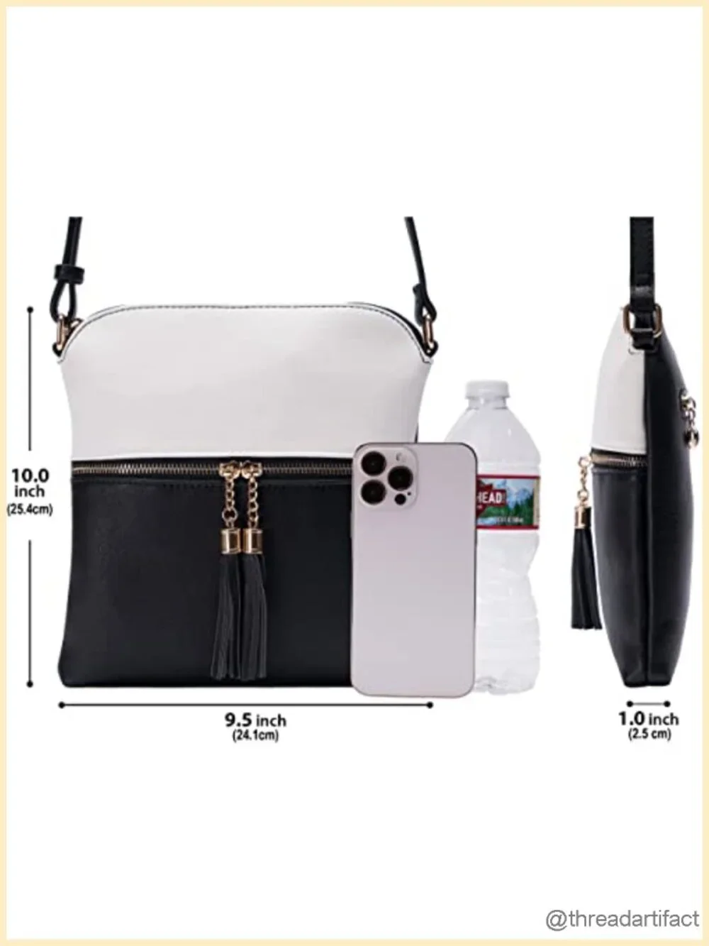 Lightweight Medium Crossbody Purse with Tassel, Perfect for Daily Use & Travel